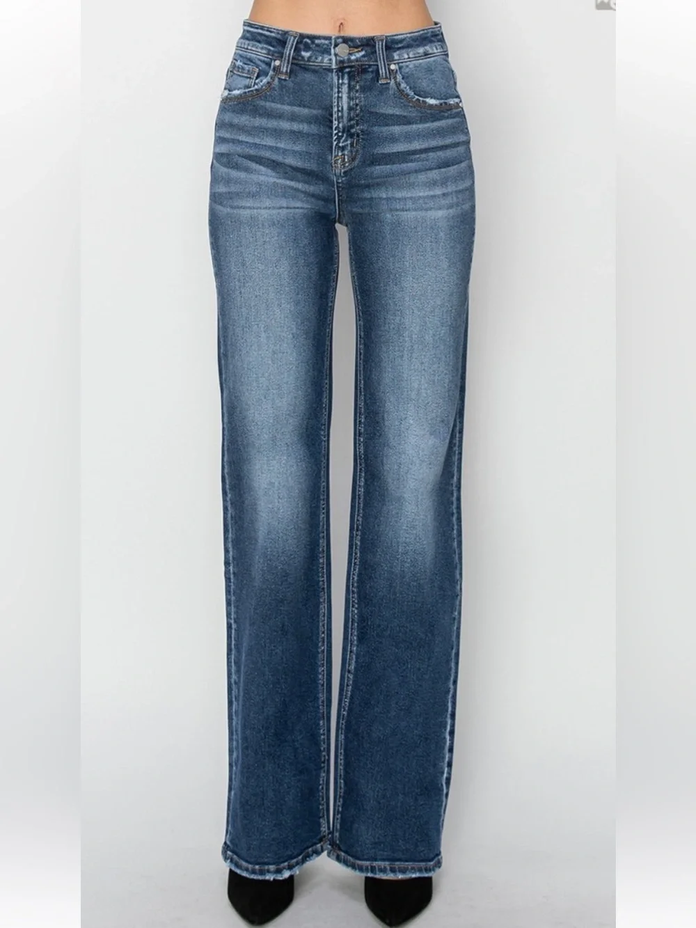 57 RISEN HIGH RISE-STRAIGHT-JEANS - Picture 1 of 3